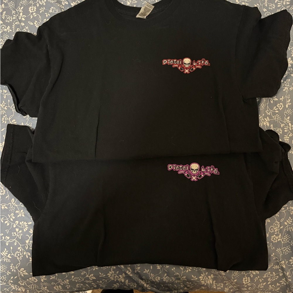 Diesel Life Black T-Shirt with Skull Logo